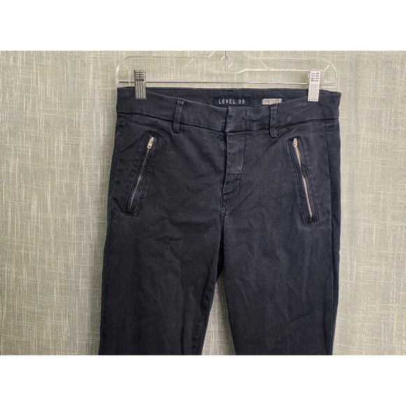 Women's Level 99 Pants Size 26P Navy - Picture 4 of 9